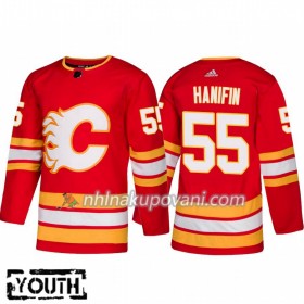 Calgary Flames Dresy Noah Hanifin 55 Alternate 2018-2019 Adidas Authentic - Dětské